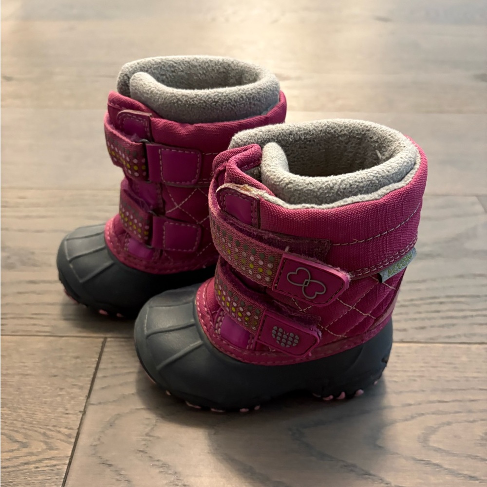 Acton baby girl toddler boots sz 5T excellent cond ret $100